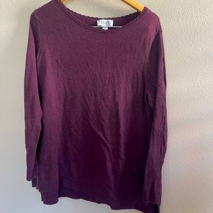 Elle Burgundy Sweater